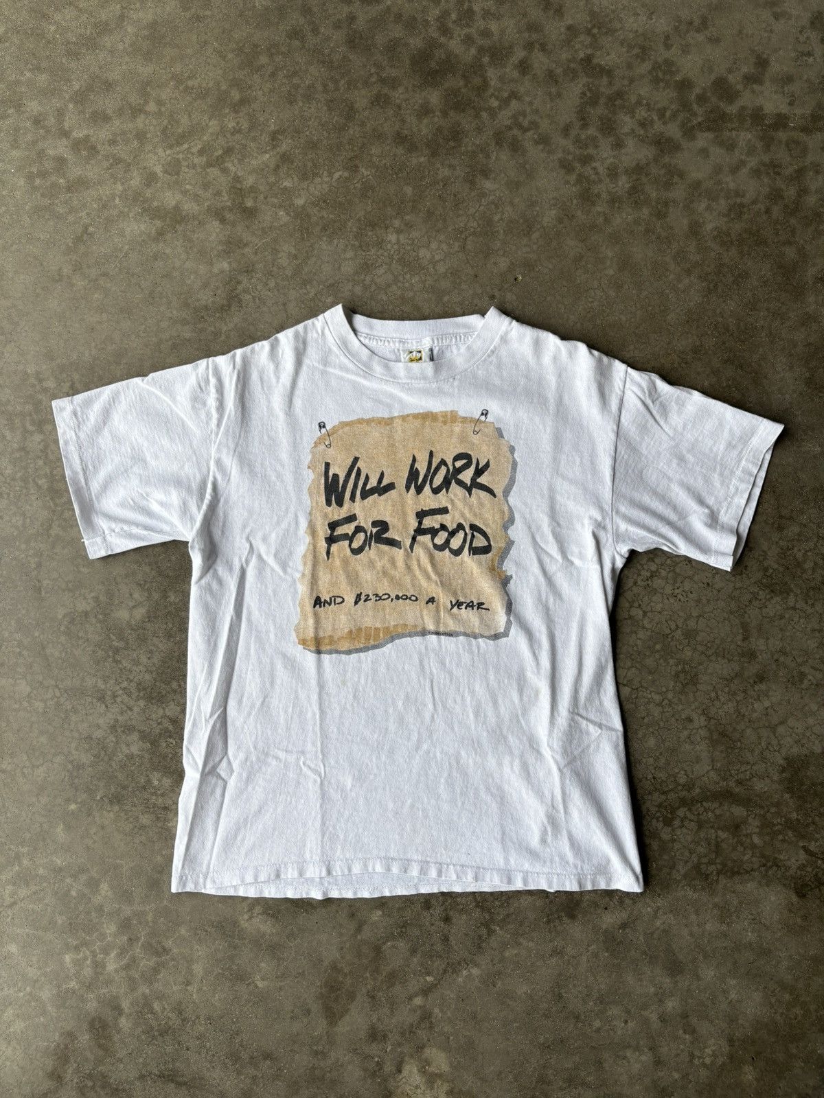Vintage Will Work For Food Vintage Tee Hoodie, Sweatshirt | FlexRushtees.com