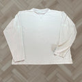 Gymshark Shirt Mens Large Beige Tee Crew Neck Long Sleeve Casual Workout Athleisure