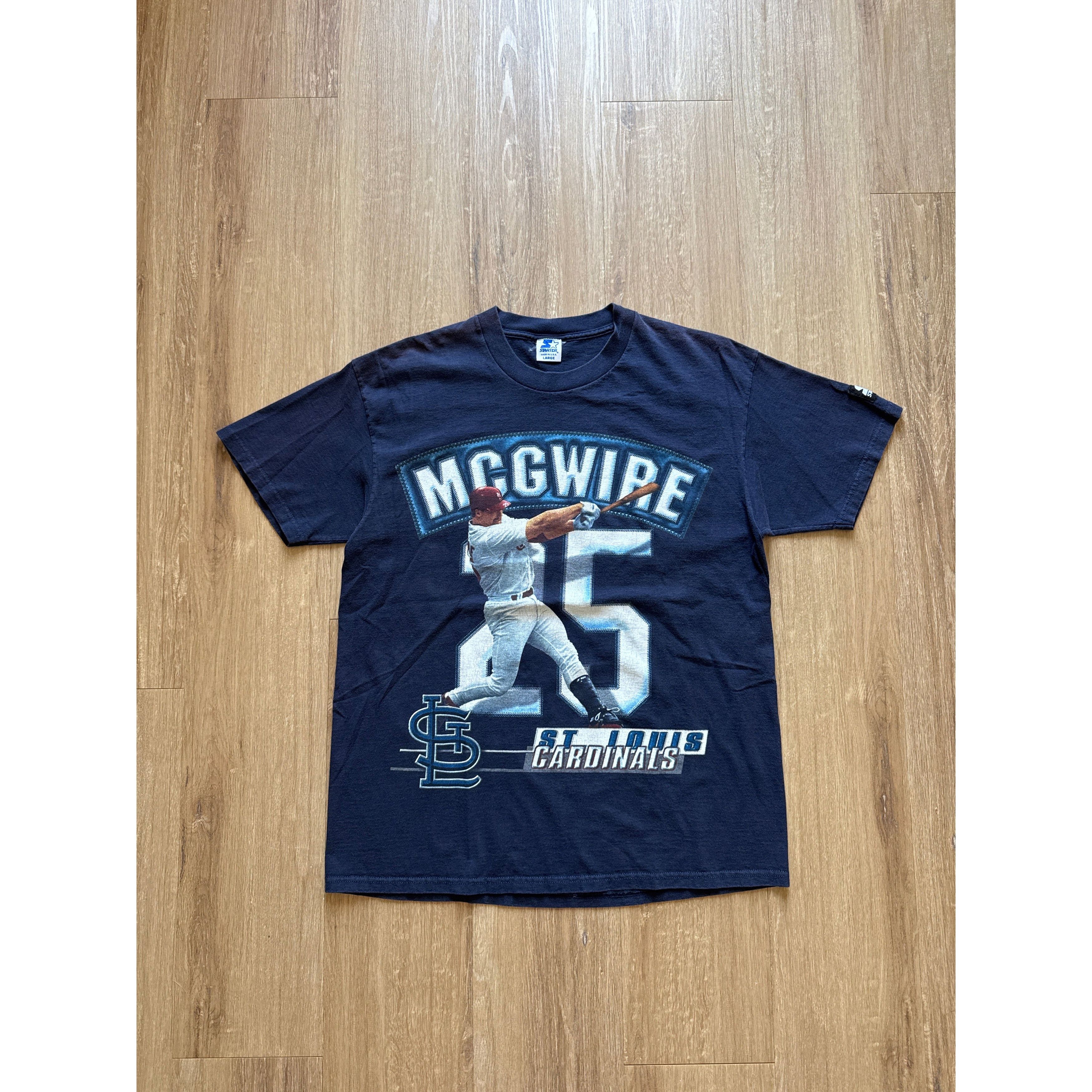 Vintage Starter Mark Mcgwire St Louis Cardinals Tee