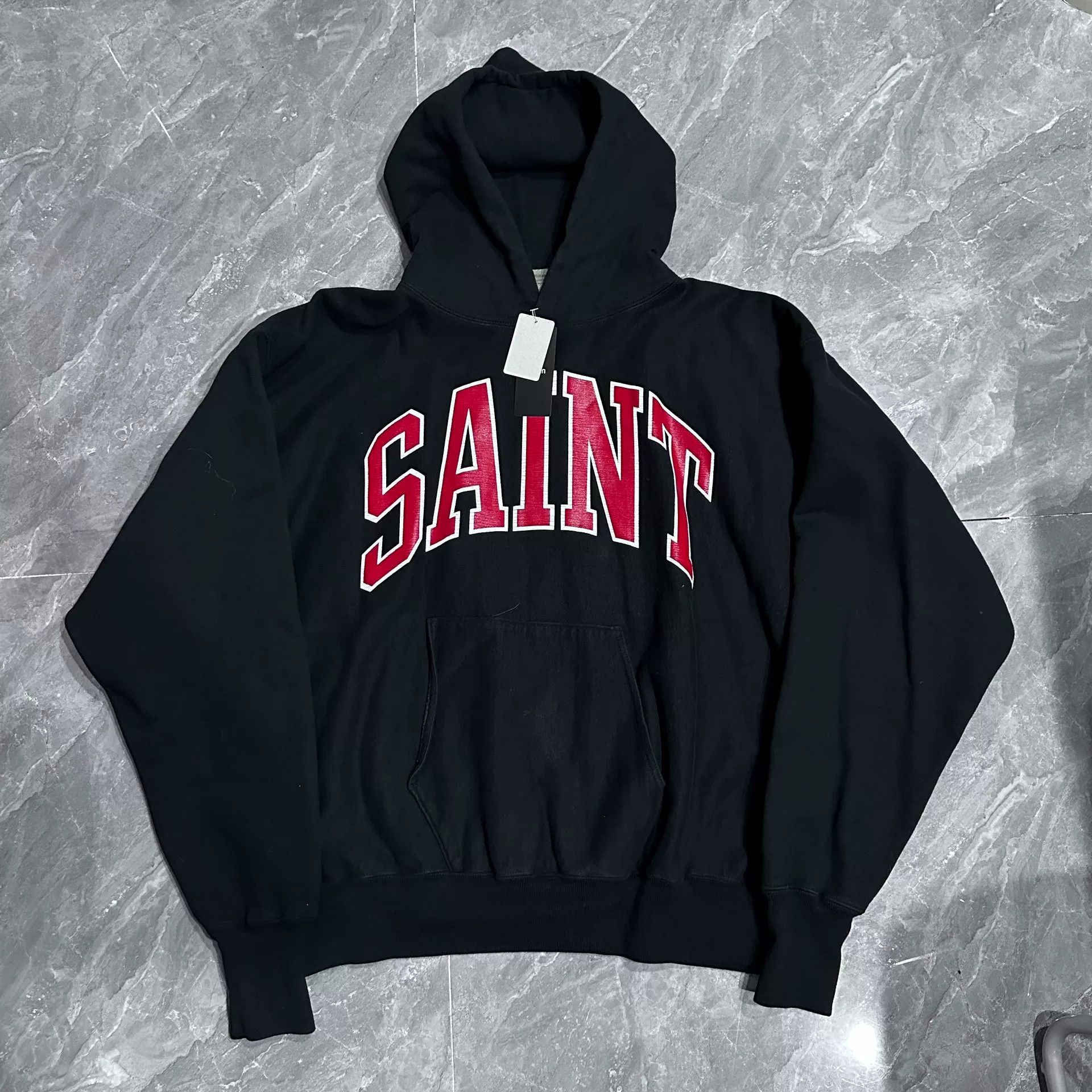 Michael Saint Michael Black Red Printed Hoodie T-Shirts, Sweatshirt | FlexRushtees.com