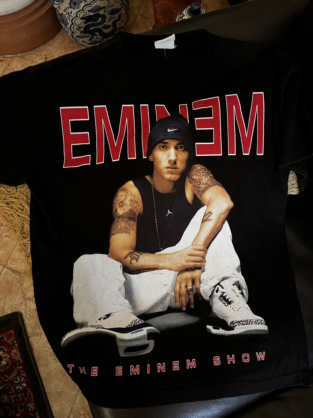 Rap Tees X Vintage Vintage Raptee Eminem The Eminem Show Hoodie, Sweatshirt | FlexRushtees.com