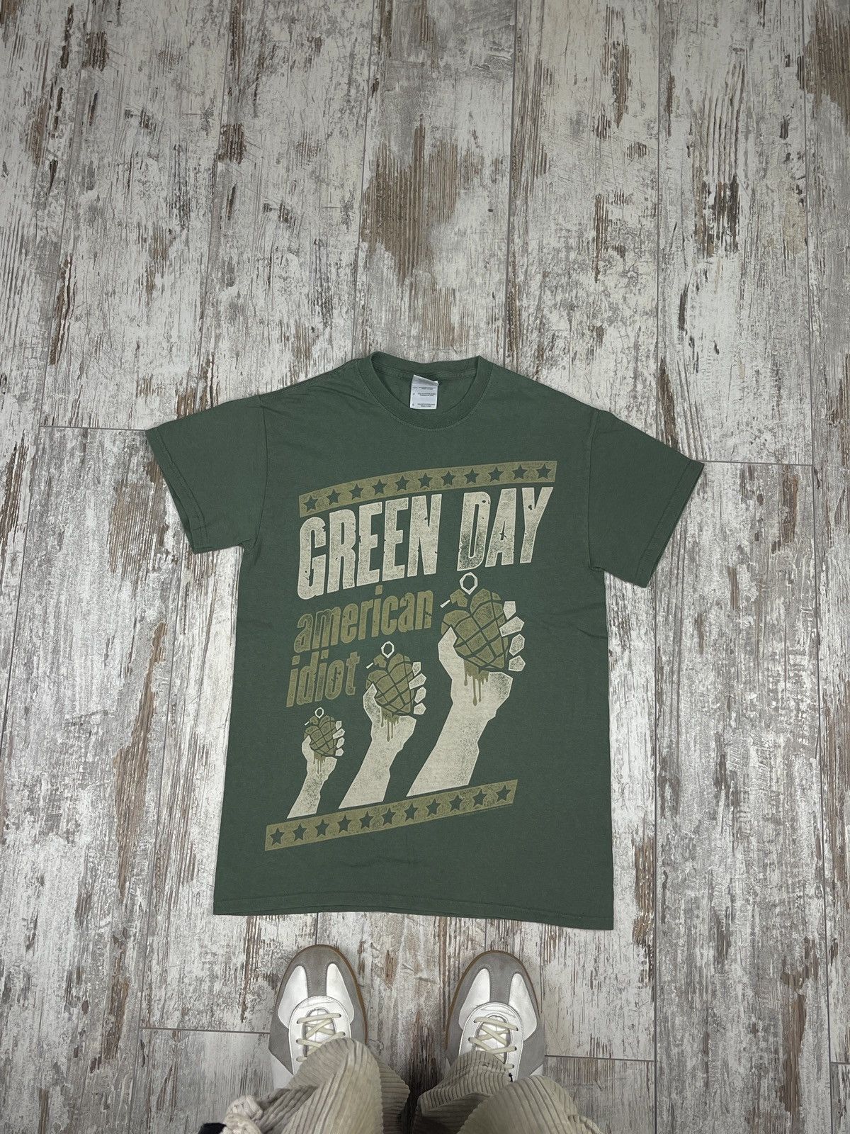 Vintage 90s Green Day American Idiot Tee Shirt S Hoodie, Sweatshirt | FlexRushtees.com