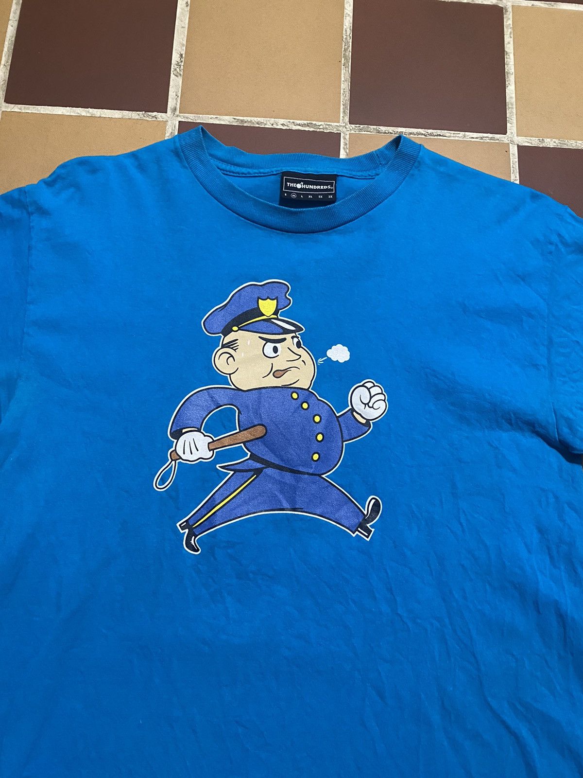 Hundreds Rare The Hundreds Cop Donut Tee Skater Y2k Vintage Hoodie, Sweatshirt | FlexRushtees.com