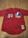 Mitchell Ness Montreal Expos Raines Mitchell Ness 89 Mesh Batting Jersey
