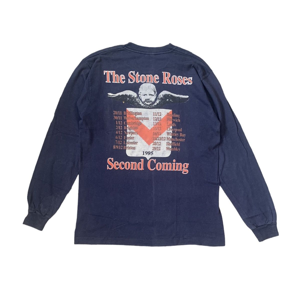 Vintage Vtg 90s The Stone Roses Tour Shirt Long Sleeve Britpop Uk Hoodie, Sweatshirt | AU16VibeMintTees.com