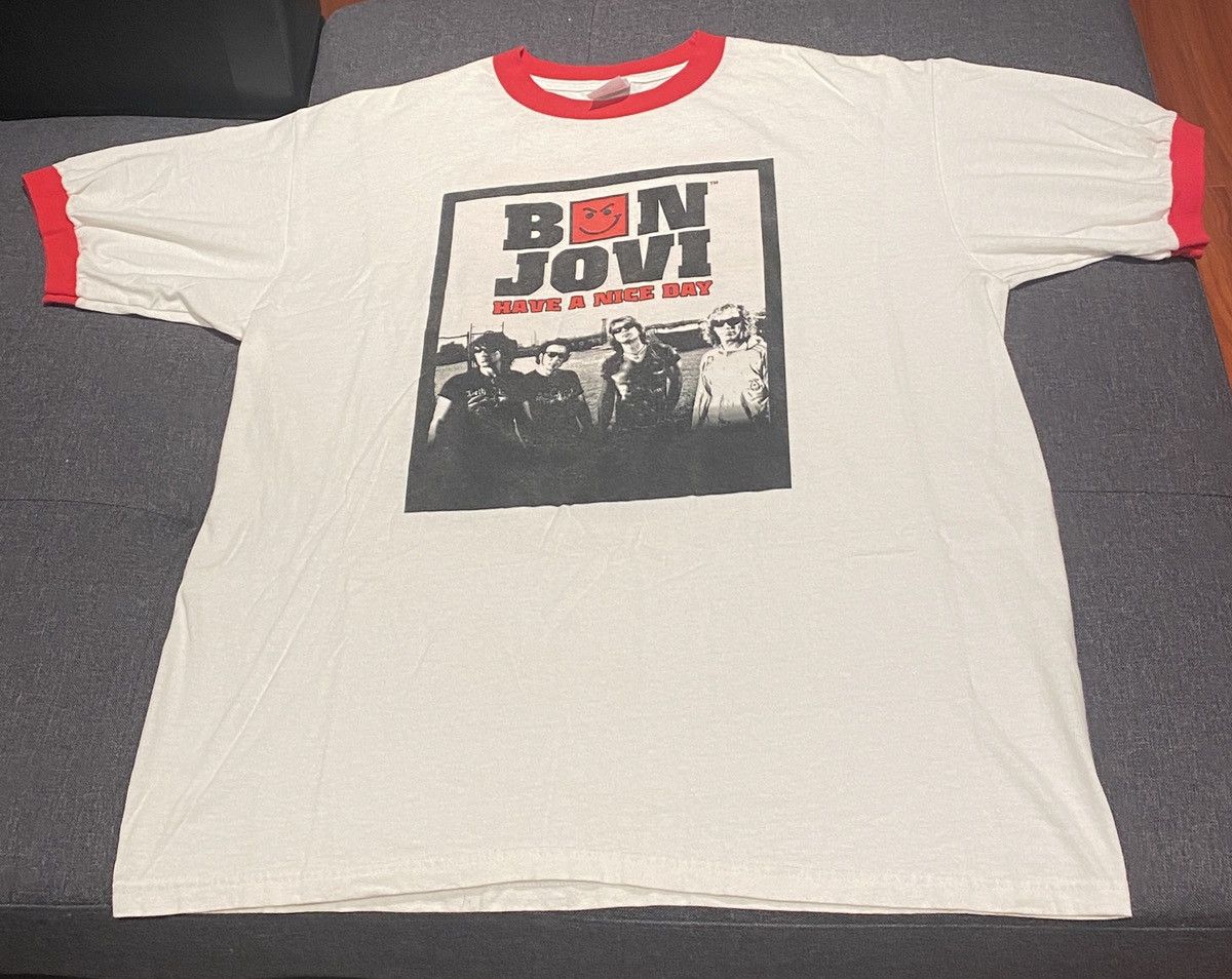 Bon Jovi X Vintage Vintage Bon Jovi Have A Nice Day Official Tour Band T Shirt