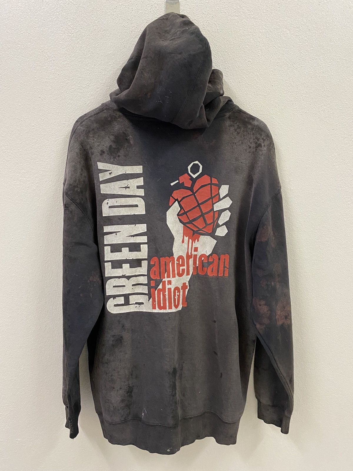 Vintage Vtg Green Day Hoodie Trashed T-Shirts, Sweatshirt | FlexRushtees.com