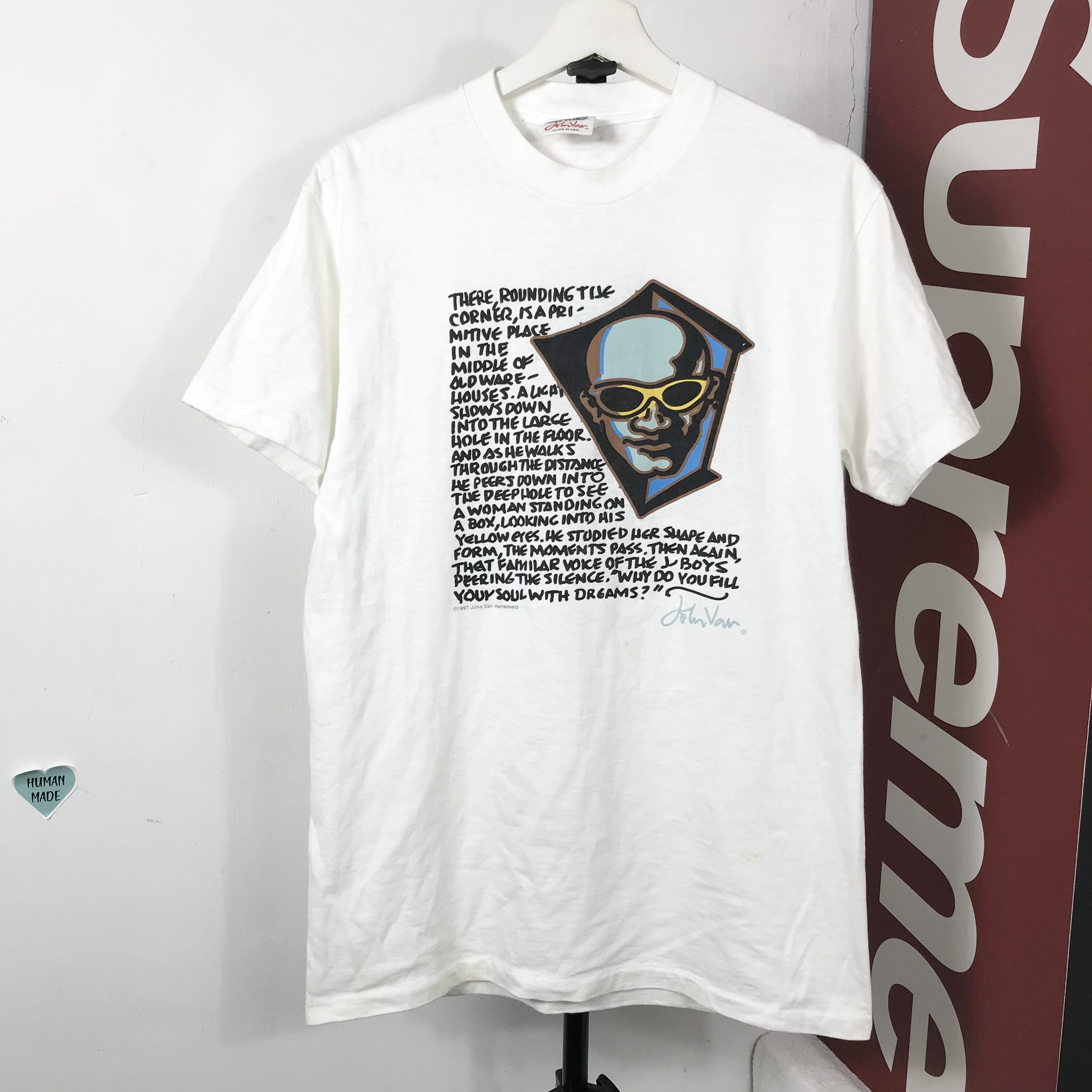 Arts Science Vintage 90s John Van Hamersveld Psychedelic Artwork Shirt