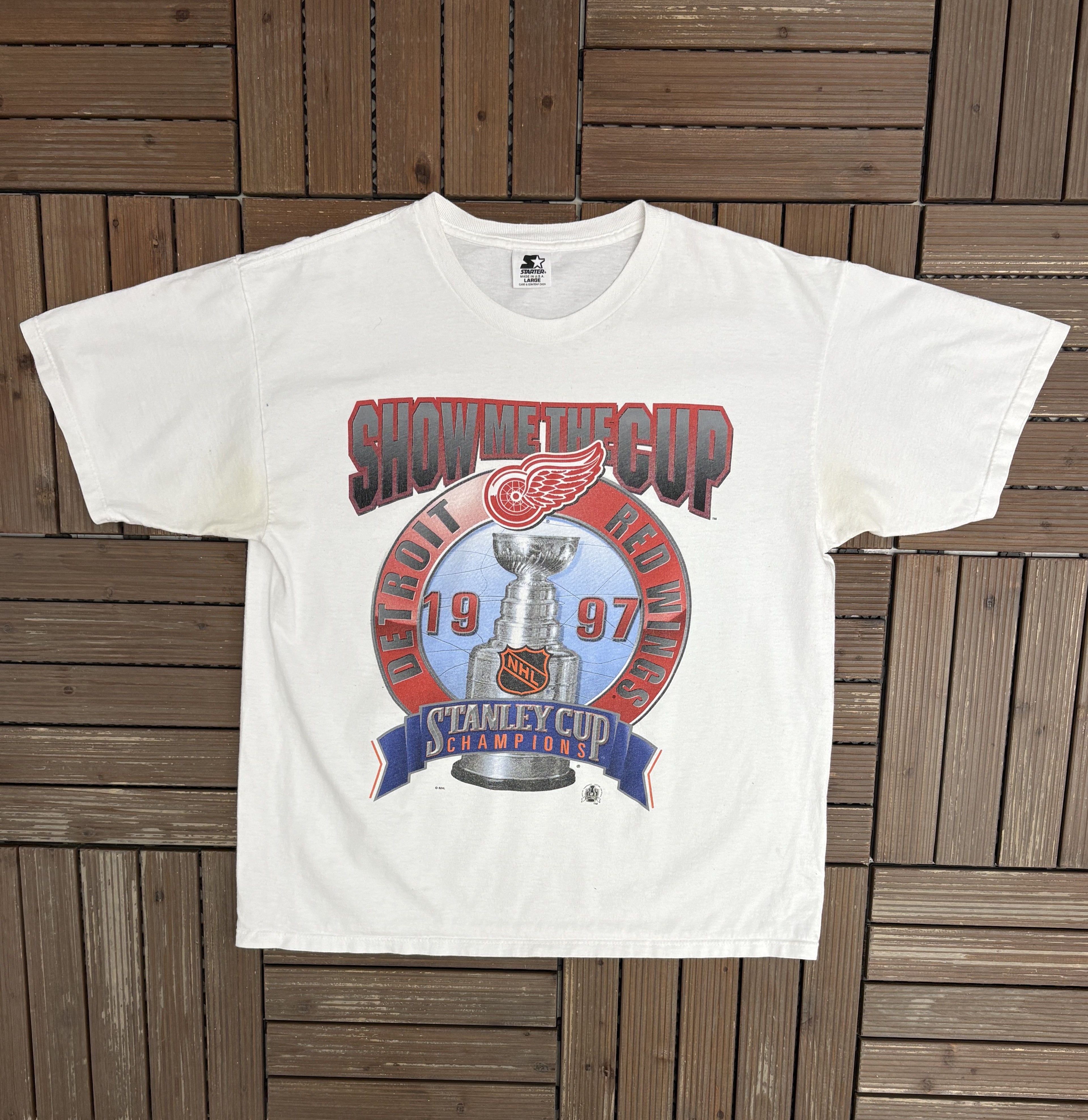 Starter Detroit Red Wings Stanley Cup 1997 Vintage Tee