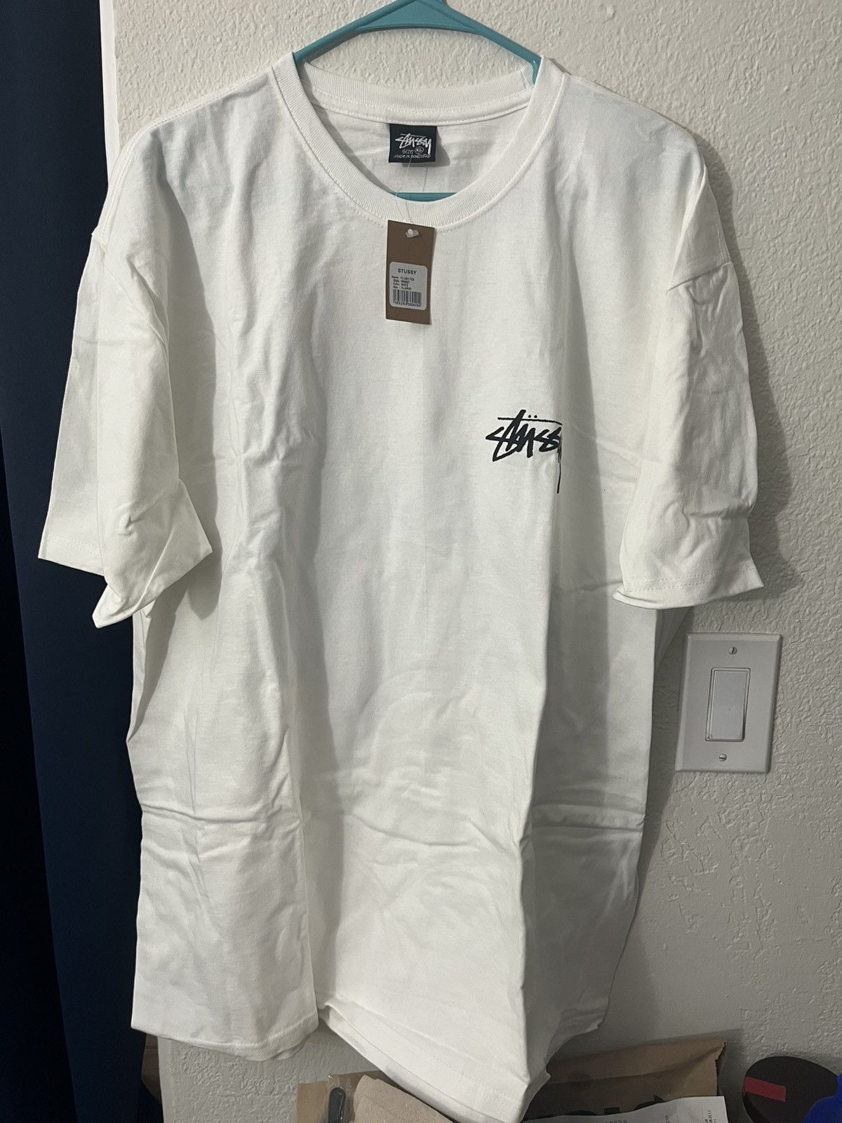 Stussy Plush Tee 8 Ball Shirt White Xl Extra Large Brand New Hoodie, Sweatshirt | FlexRushtees.com