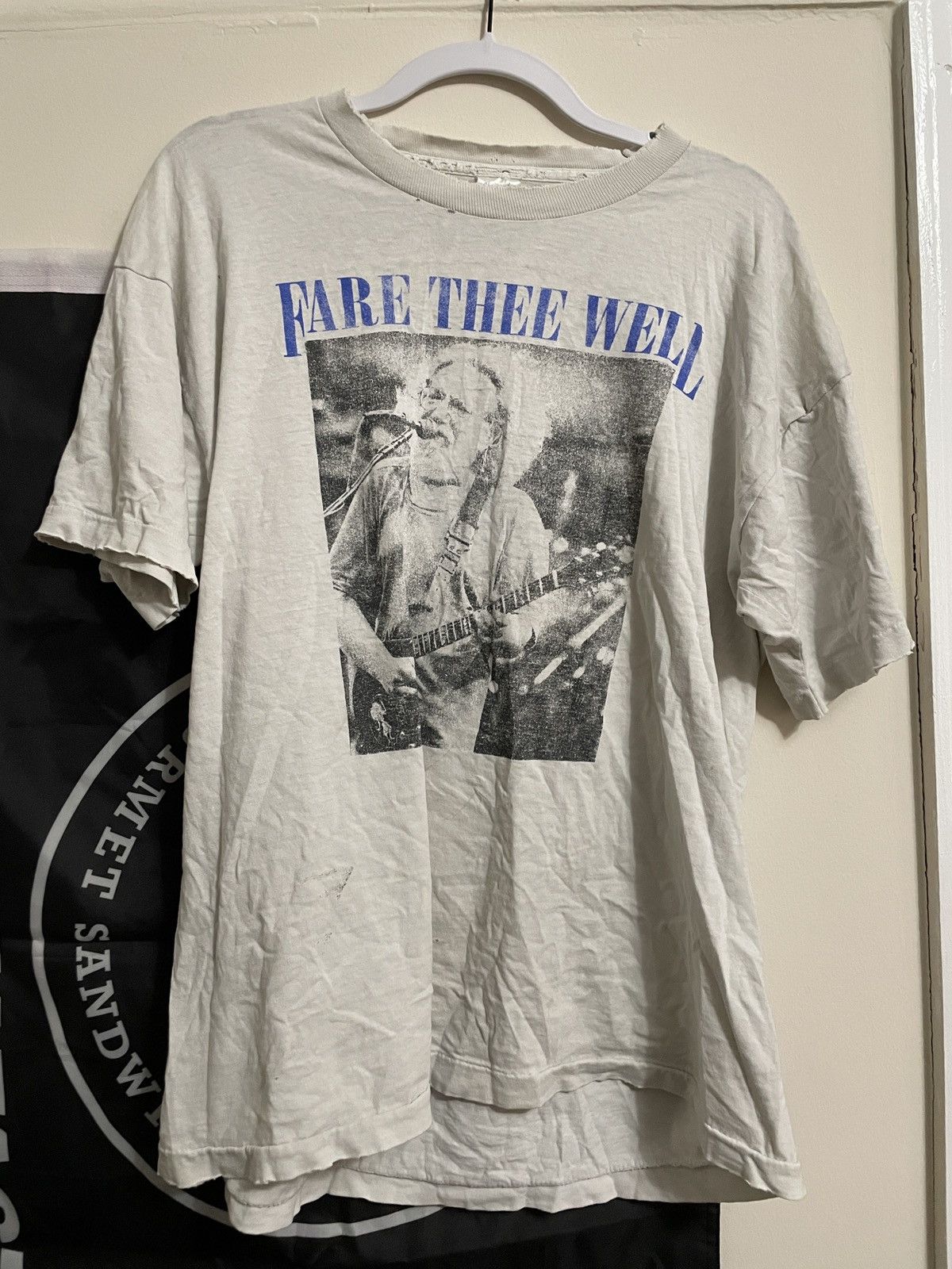 Vintage Thrashed Grateful Dead Jerry Garcia Fare Thee Well Tee Hoodie, Sweatshirt | FlexRushtees.com