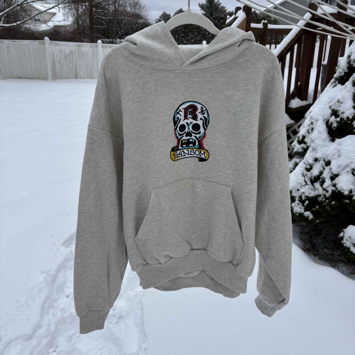 Clothing Ransom Halloween Tattoo Logo Hoodie T-Shirts, Sweatshirt | FlexRushtees.com