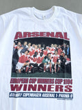 Vintage Arsenal European Cup Winners 1994 Memorial Tee L Hoodie, Sweatshirt | FlexRushtees.com
