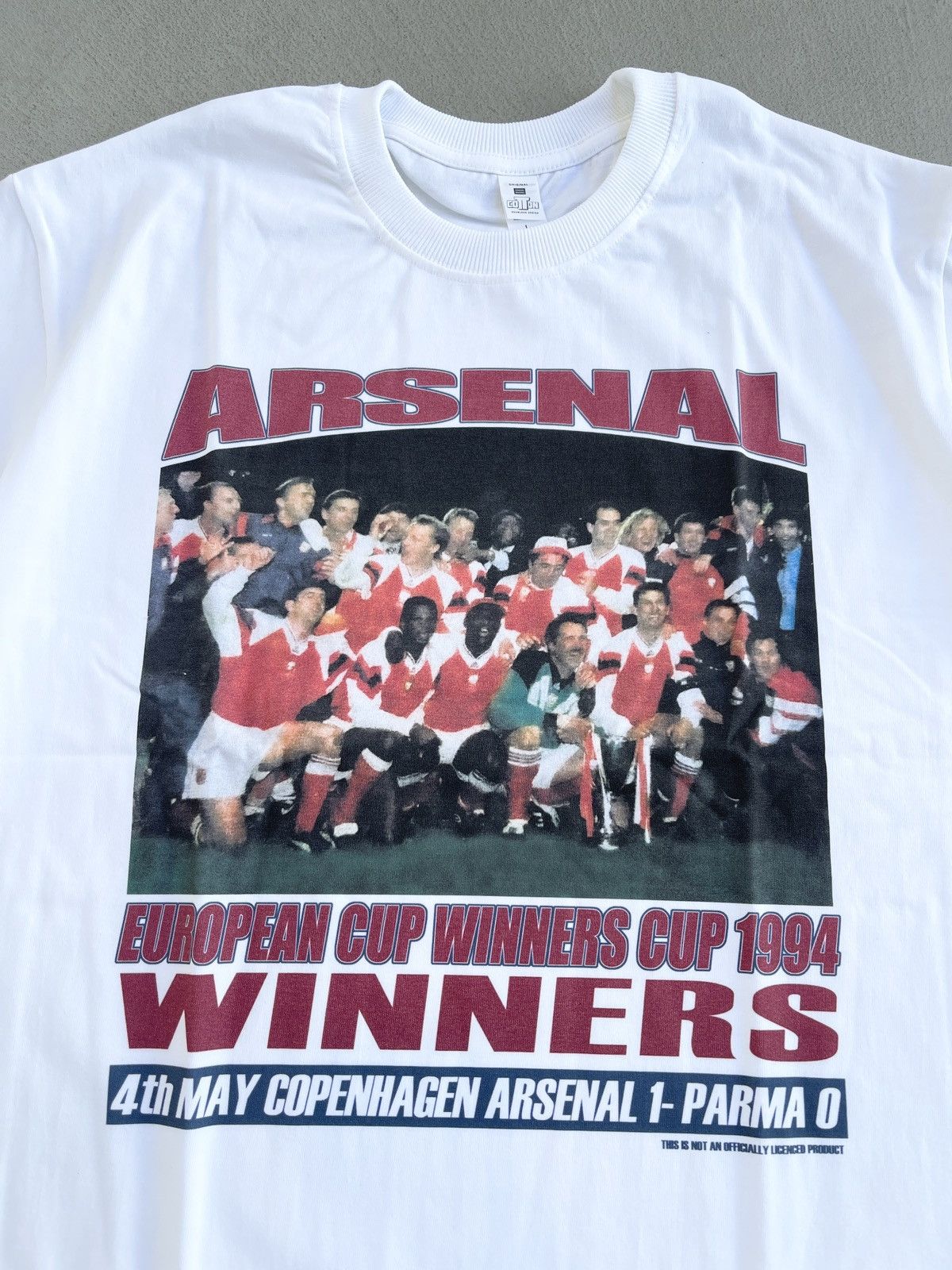 Vintage Arsenal European Cup Winners 1994 Memorial Tee L Hoodie, Sweatshirt | FlexRushtees.com