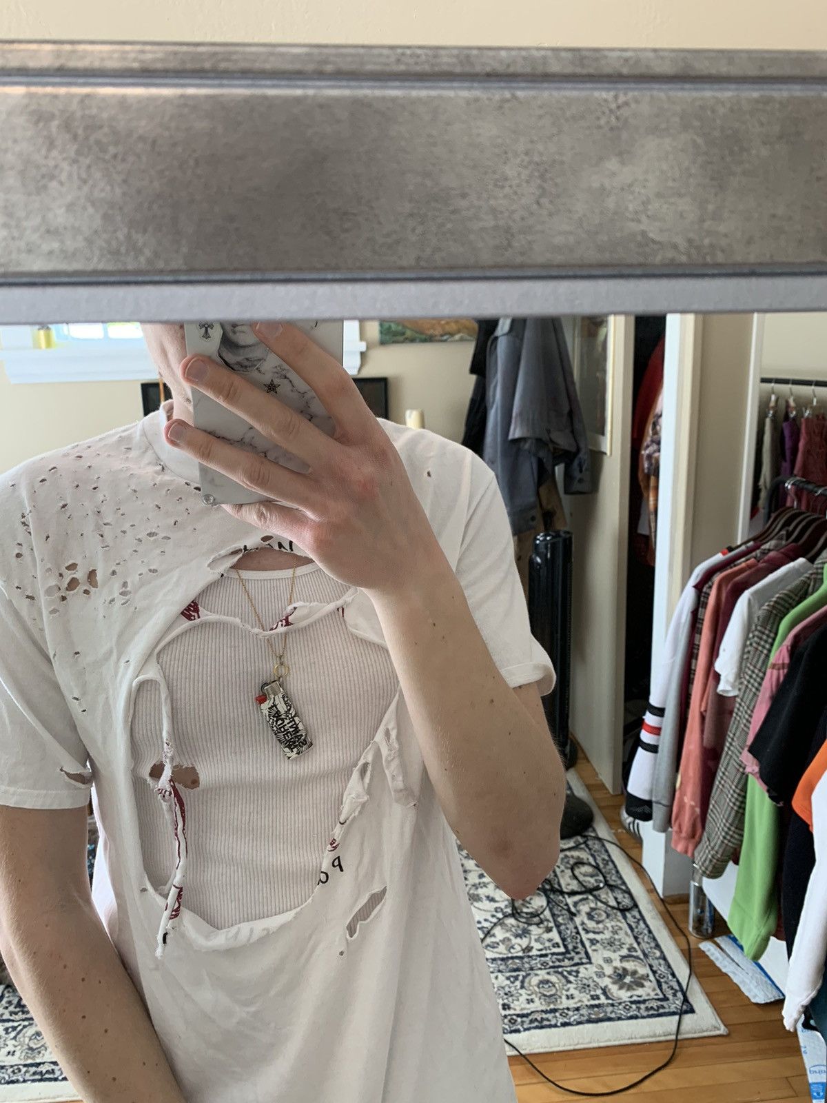 Vintage Hanes Beefy Shotgunned Thrashed Tee
