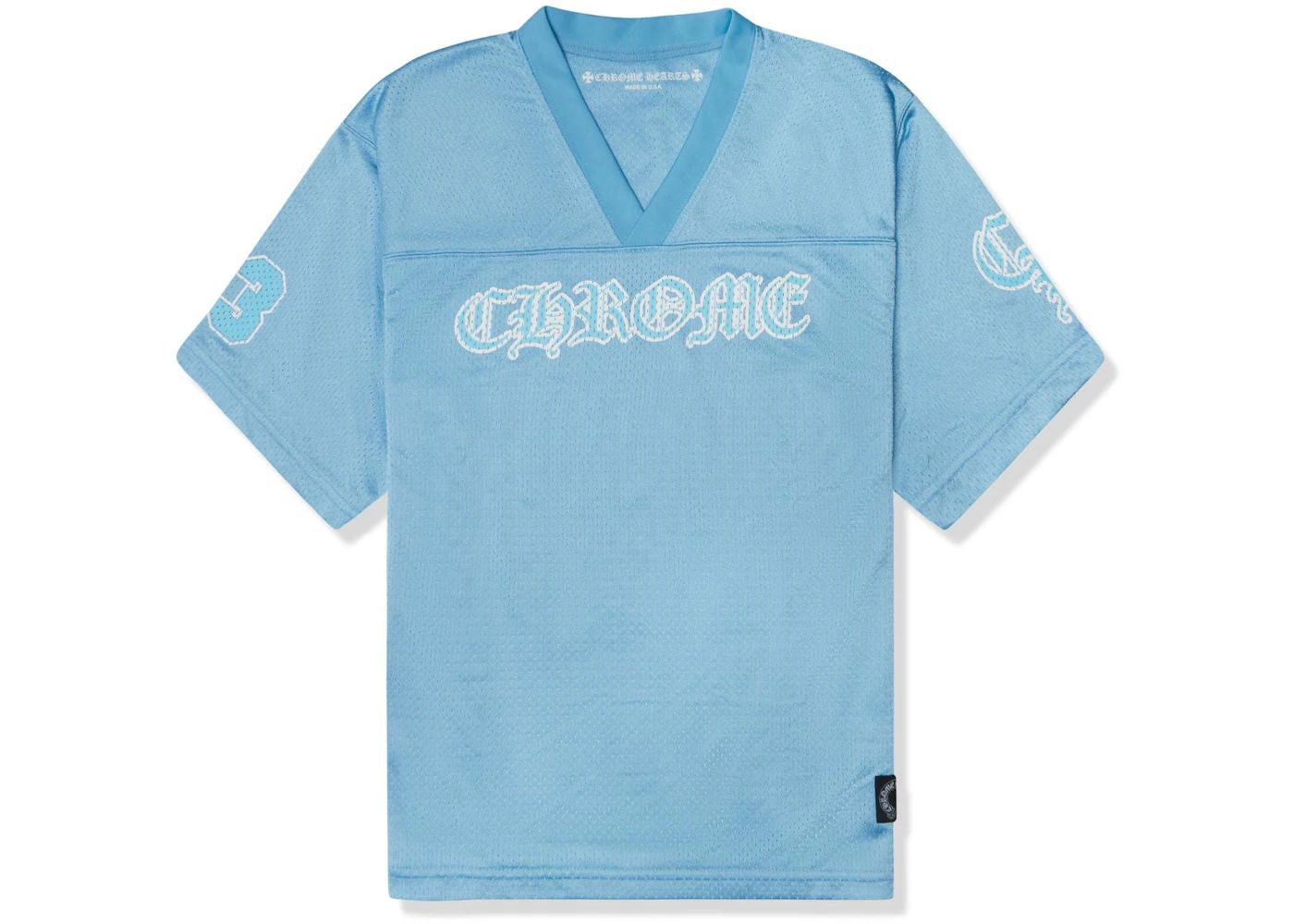 Chrome Hearts Stadium Mesh Short Sleeve Jersey Blue Lightly Worn T-Shirts, Hoodie, Sweatshirt | FlexRushtees.com