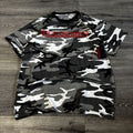 Pleasures Deadstock Camo T Shirt Hoodie, Sweatshirt | FlexRushtees.com