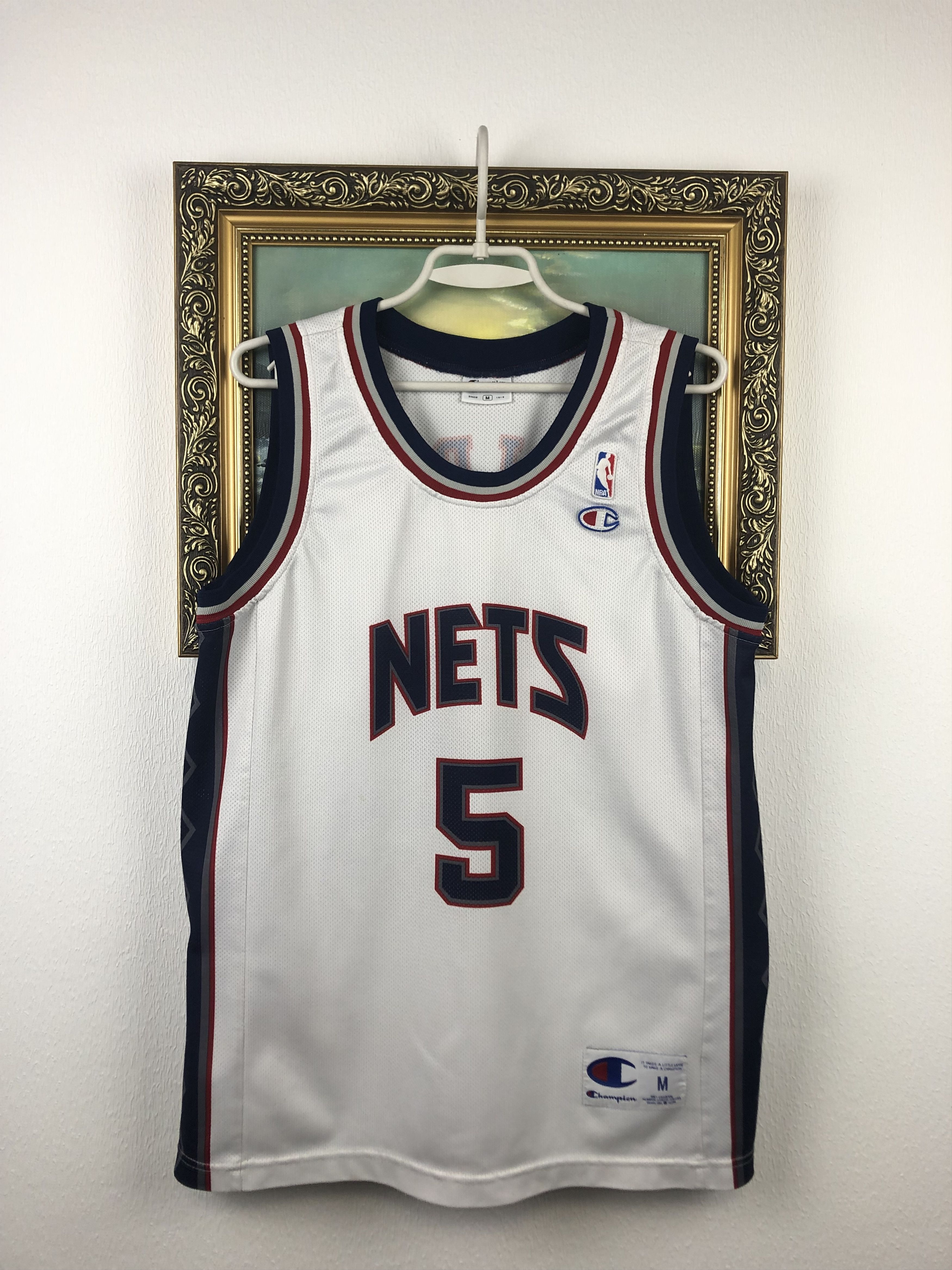 Vintage New Jersey Nets Jason Kidd Champion Jersey Tee Nba Hoodie, Sweatshirt | FlexRushtees.com