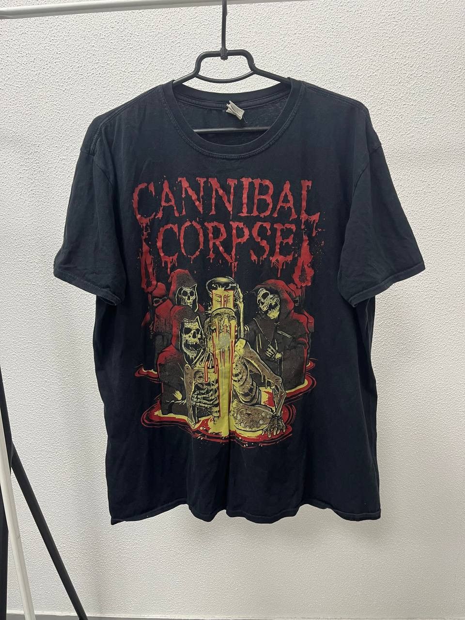 Vintage Cannibal Corpse Black Tee T Shirt Size Xl Gildan Hoodie, Sweatshirt | FlexRushtees.com