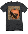 Black Cat On Pumpkin T-Shirt