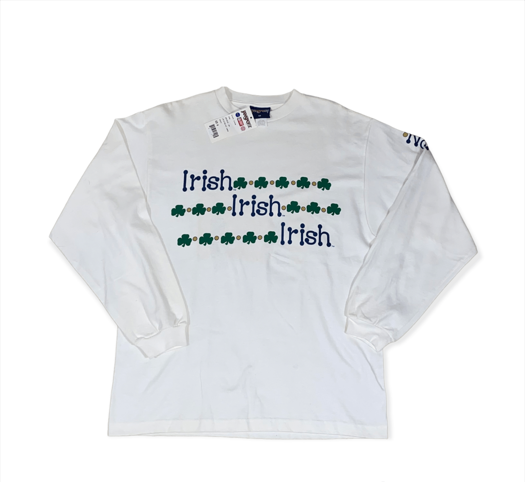 Ncaa Irish Pride Deadstock L S T Shirt Nwt Hoodie, Sweatshirt | FlexRushtees.com