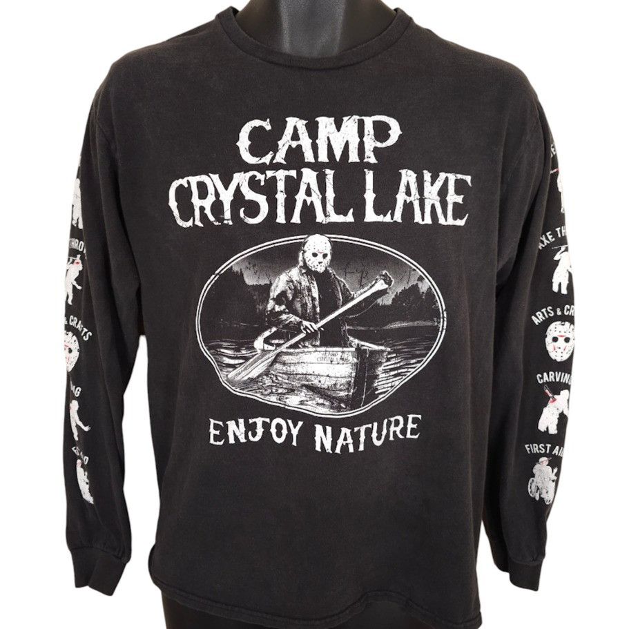 Other Friday The 13th T Shirt Mens Size Medium Black Camp Crystal