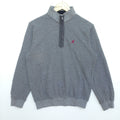 Kangol Sweatshirt Small Logo Quater Zip Sweatshirt