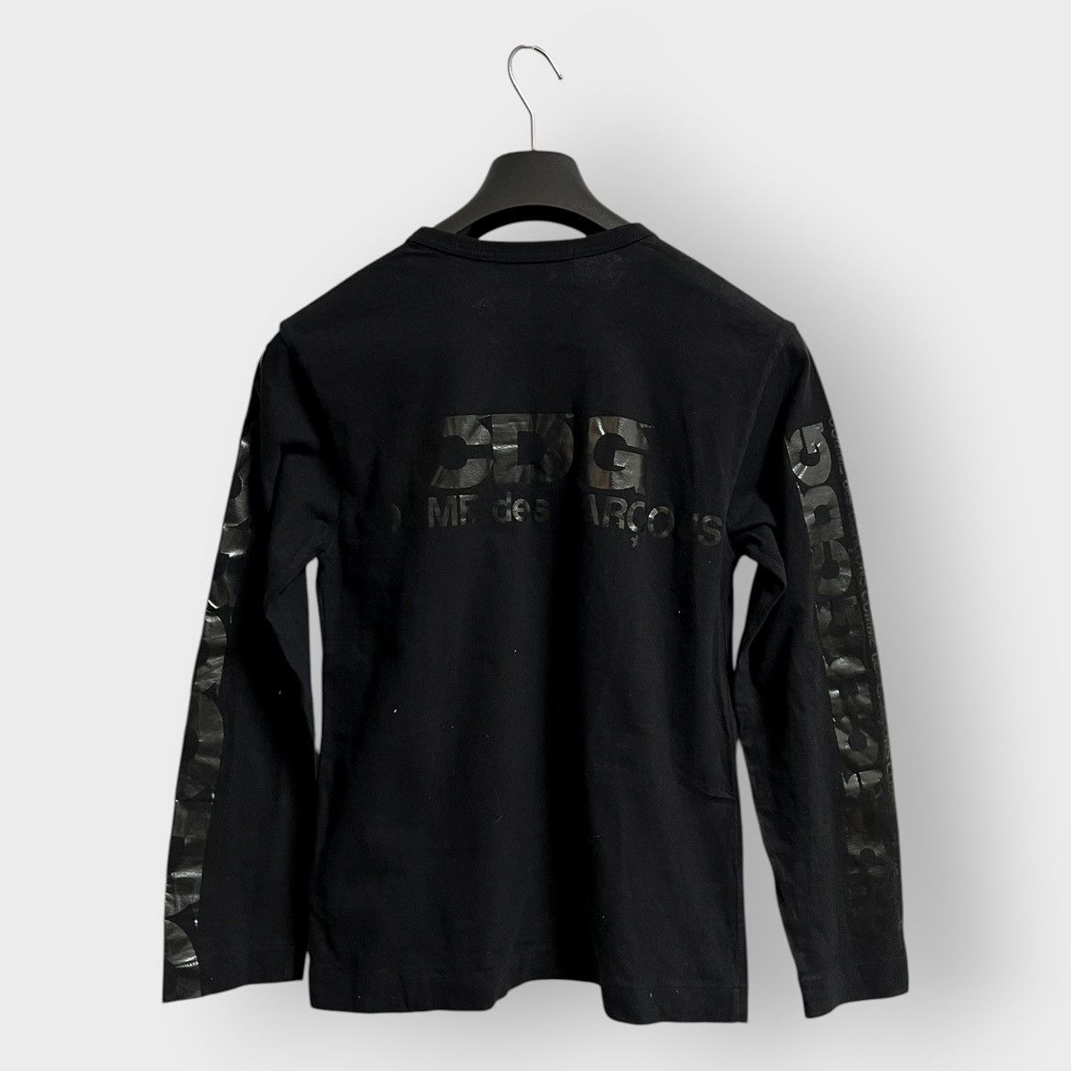 Cdg By Comme Des Garcons Archival 2010s Comme Des Garcons Cdg Black Logo Ls Tee S
