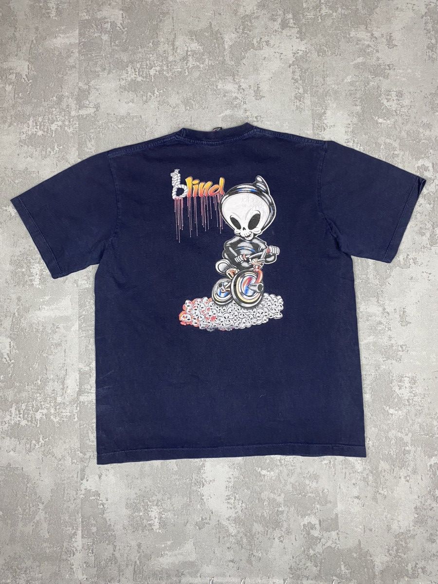 Skateboards 1990s Blind Skateboards Tee Bmx Backprint Hoodie, Sweatshirt | FlexRushtees.com
