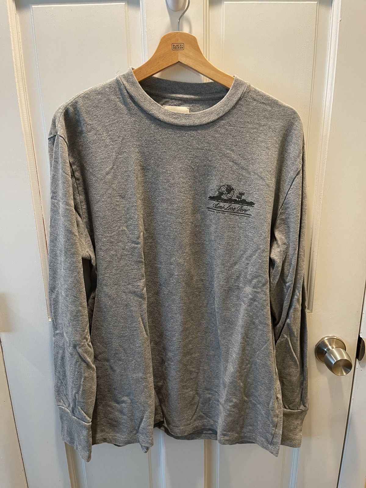 Leon Dore Aime Leon Dore World S Borough Graphic Ls Grey Large T-Shirts, Hoodie, Sweatshirt | FlexRushtees.com