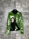 Vintage Avant Garde Overprint Custo Barcelona Y2k Coloured Sweater