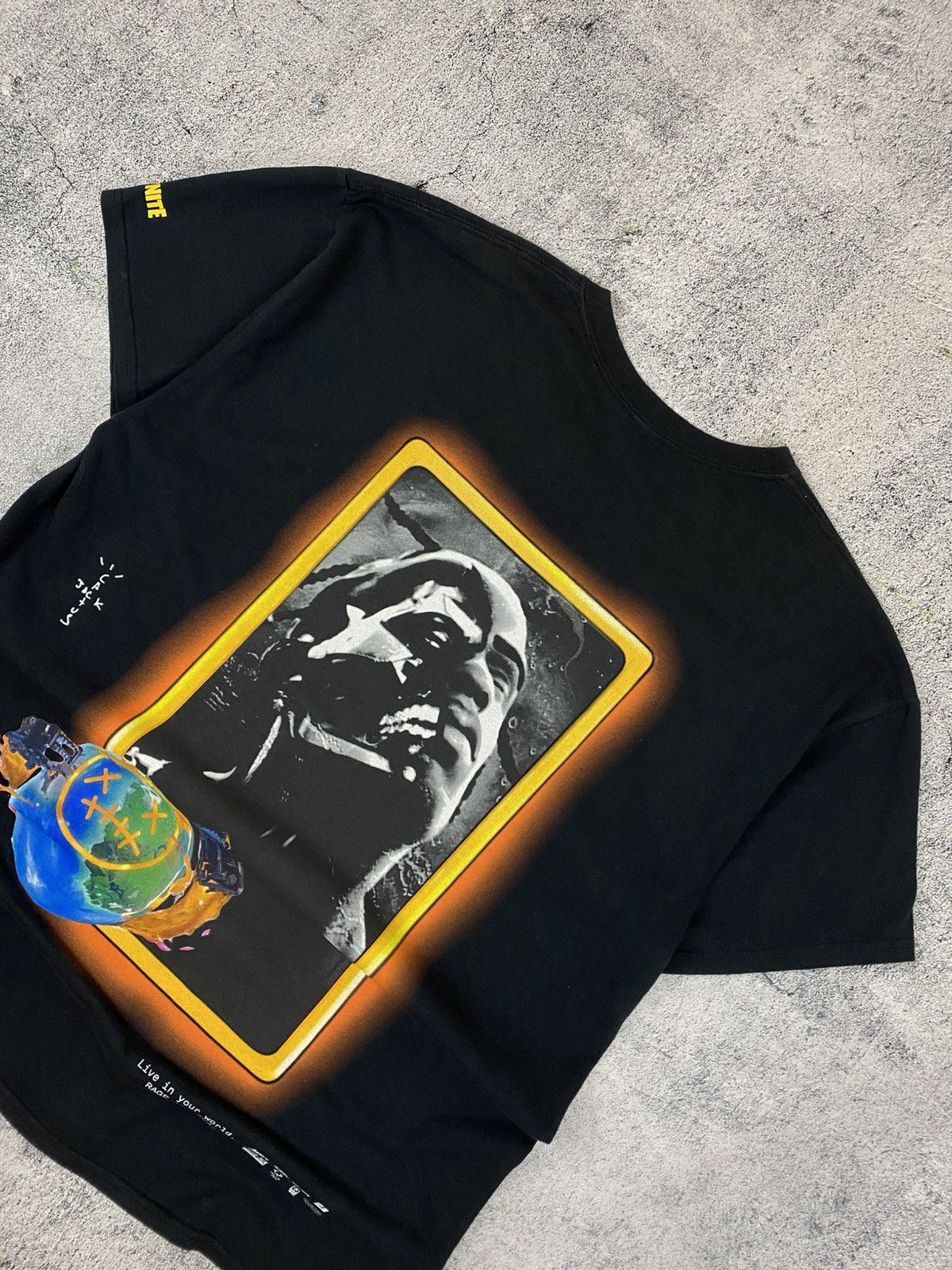 Travis Scott Cactus Jack Astronomical Fortnite Goosebumps Rare Logo Tee
