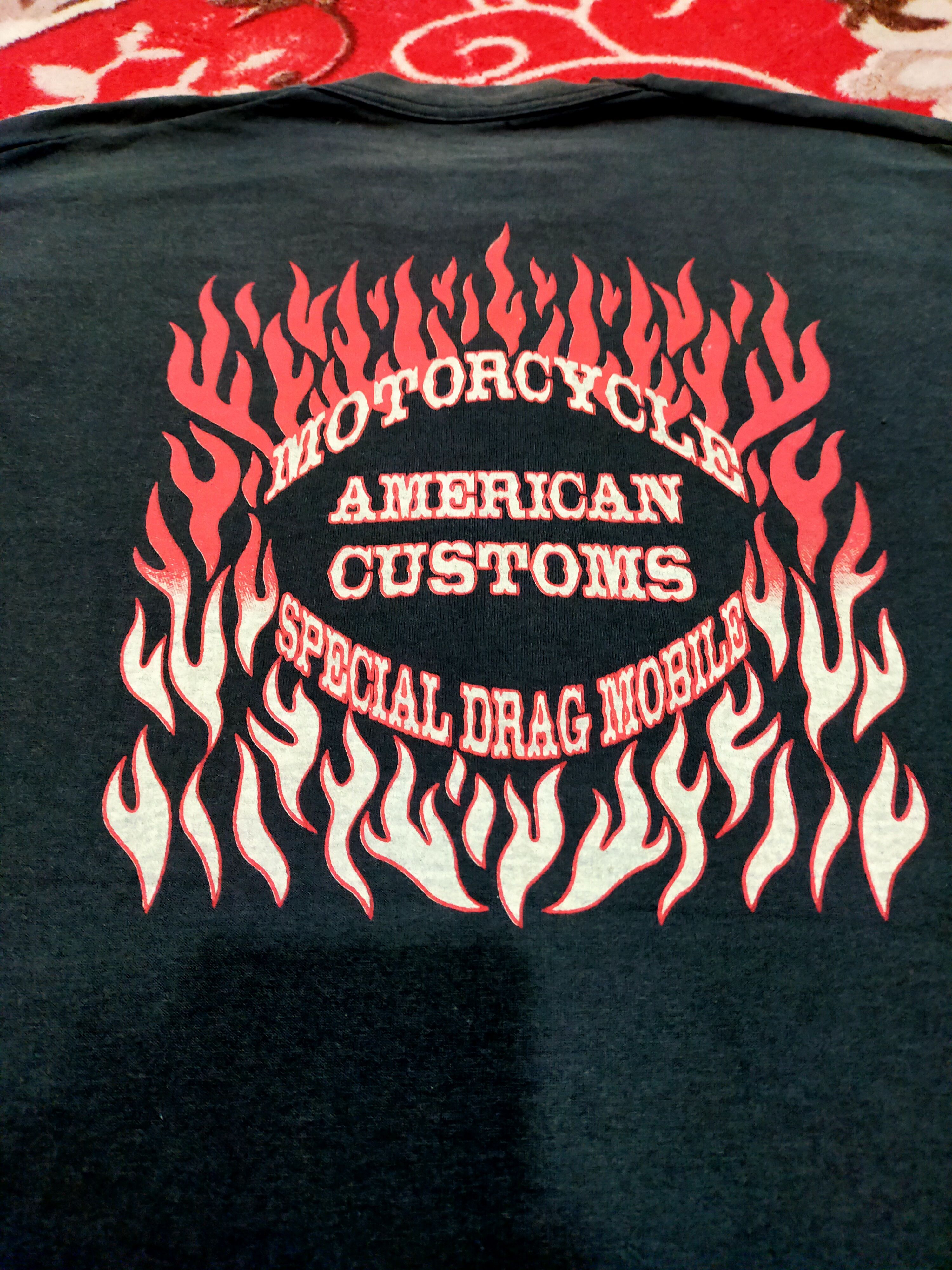 Rare Vintage Motorcycle American Customs Special Drag Tee Hoodie, Sweatshirt | FlexRushtees.com
