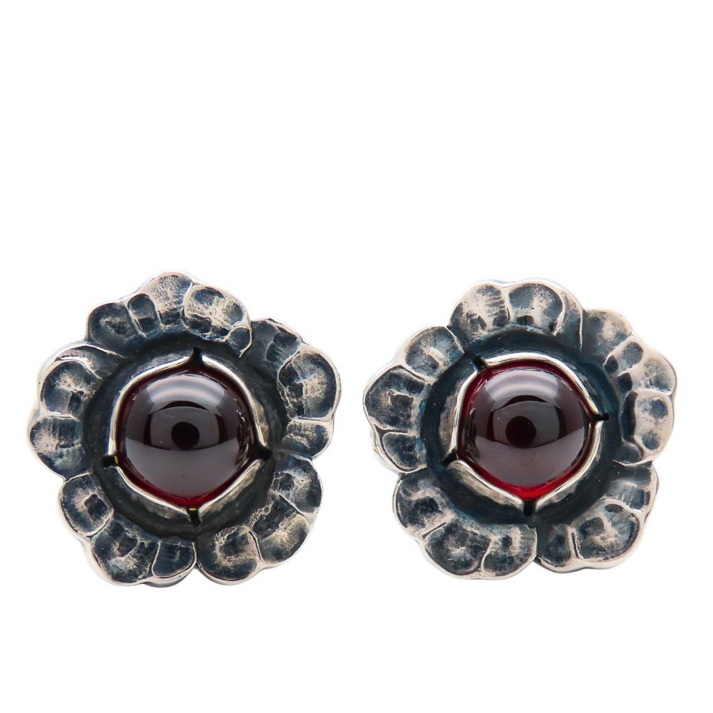 Other Georg Jensen Heritage Silver925 Garnet Earrings Precious Metal Earrings Duty Free For Us