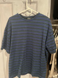 P C A P C Bahia Jacquard Knit Cotton T Shirt Blue Hoodie, Sweatshirt | FlexRushtees.com