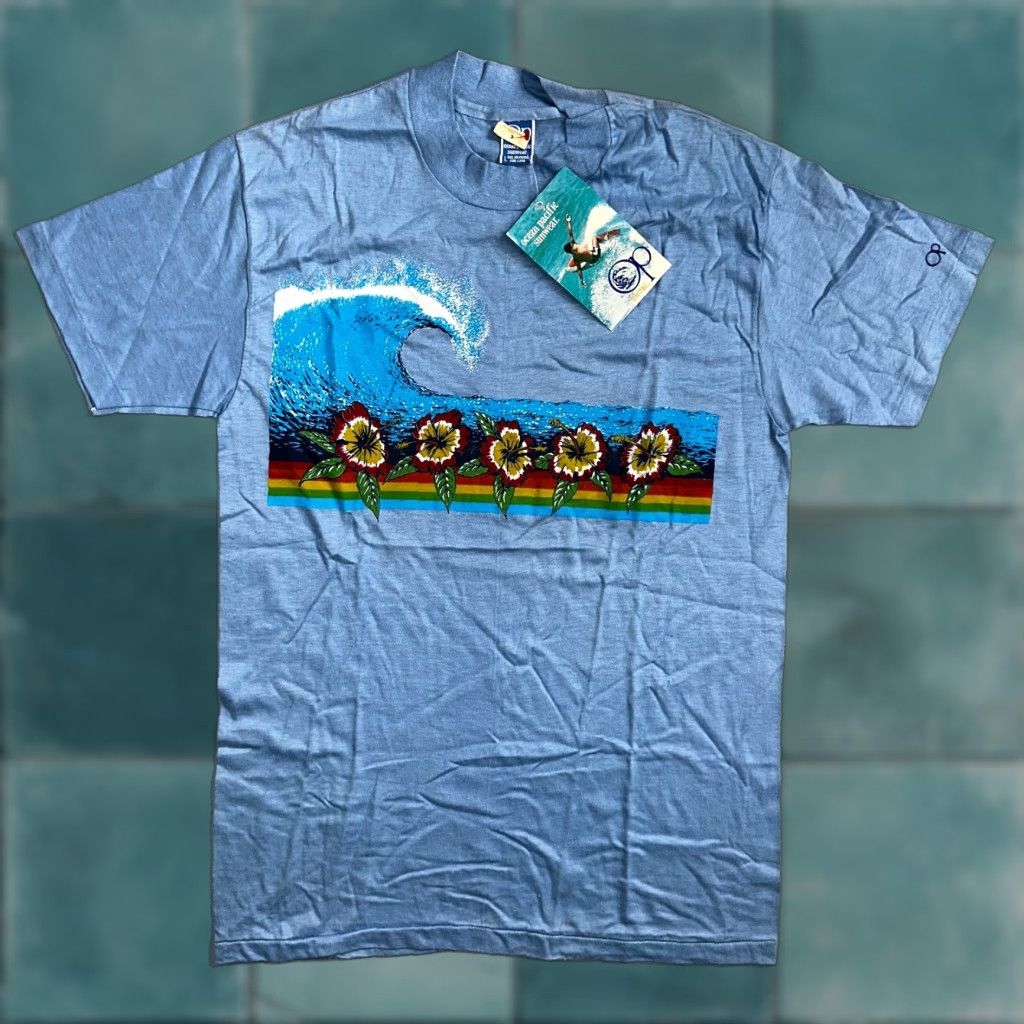 Pacific Vintage Ocean Pacific T Shirt Ocean Pacific Sunwear Vtg Nwt Tags Attached Surf Hawaii