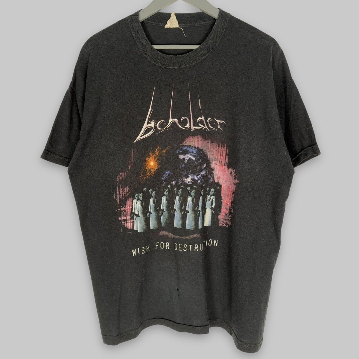 Band Tees Vintage 2002 Beholder Wish Destruction Screen Stars T Shirt