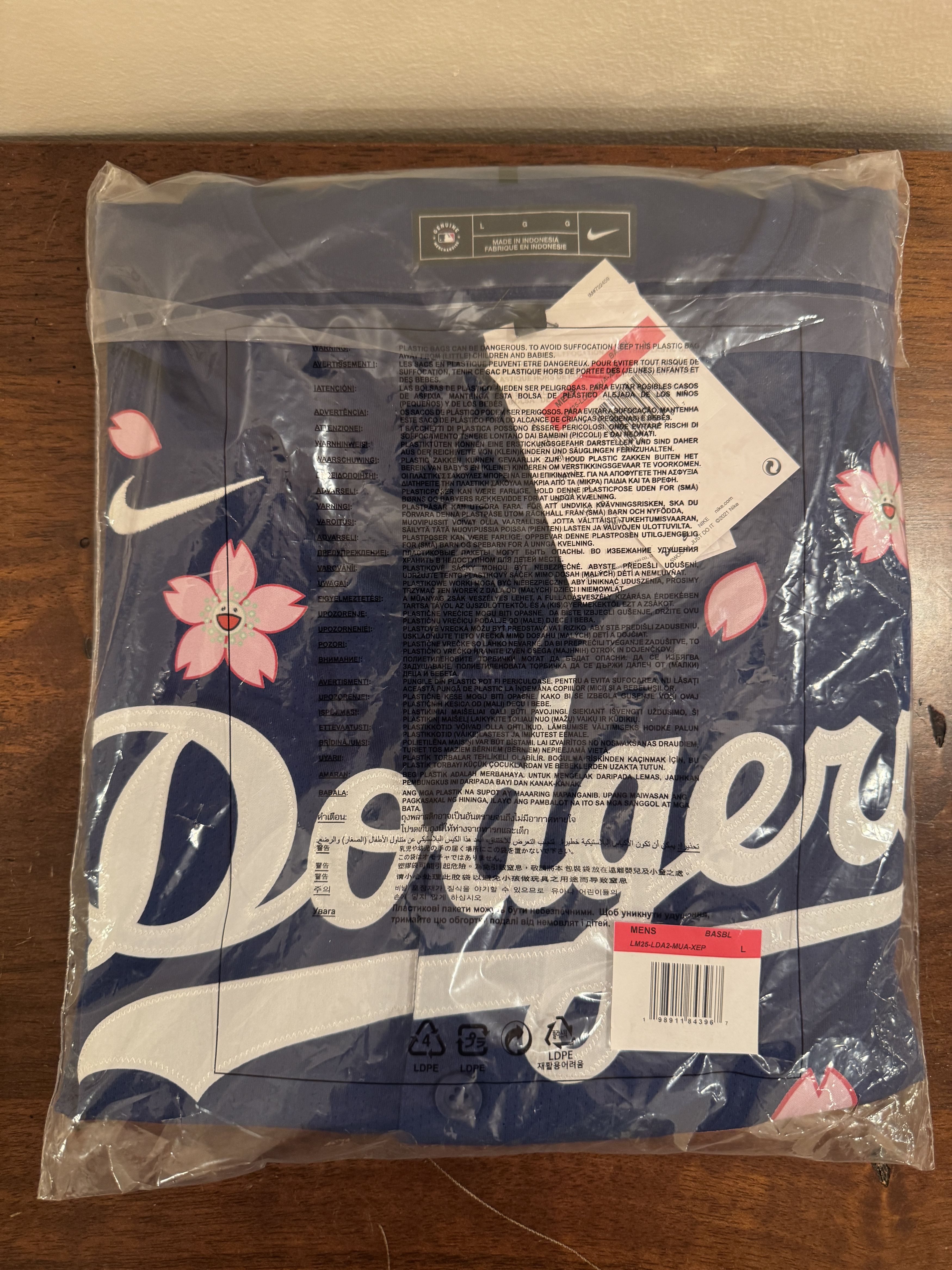 Takashi Murakami 2025 Murakami X Dodgers Tokyo Series Away Jersey