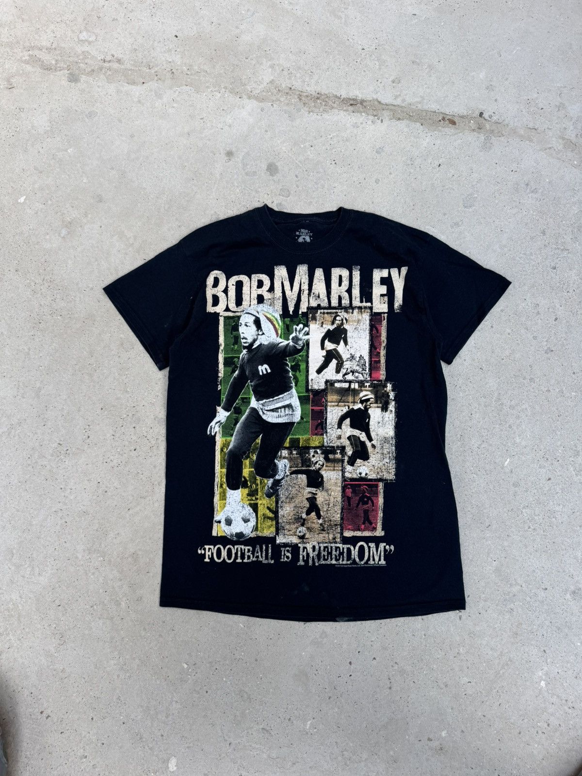 Marley Rare Bob Marley Soccer Tee Hoodie, Sweatshirt | FlexRushtees.com
