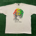 Crazy Vintage 90s Rainbow Forest Trees Nature T Shirt Hoodie, Sweatshirt | FlexRushtees.com