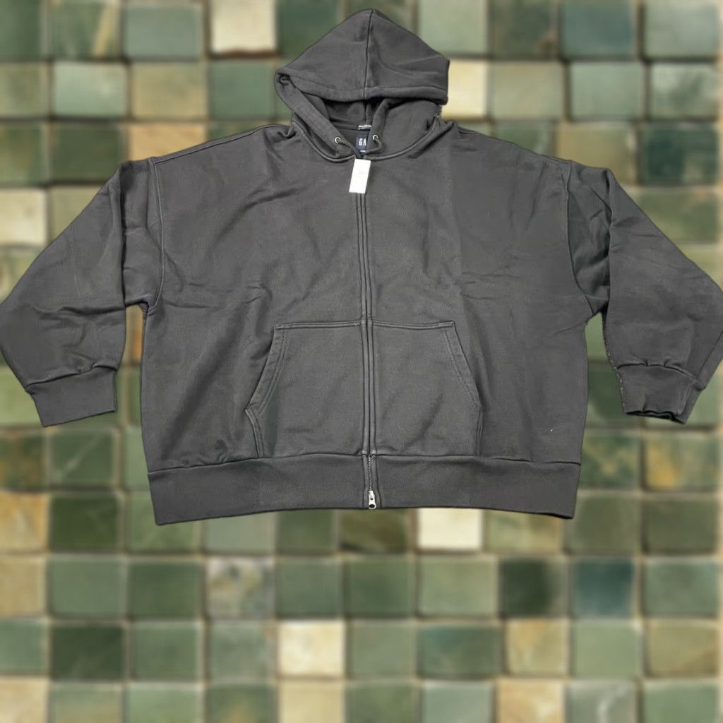 Gap Hoodie Extra Heavyweight Zip Adult Xxl Black Men S Full Zip Cotton Blend Sweatshirt 2xl Blac T-Shirts | FlexRushtees.com