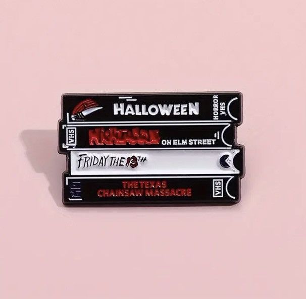 Other Horror Movie Vhs Enamel Pin Halloween Freddy Jason