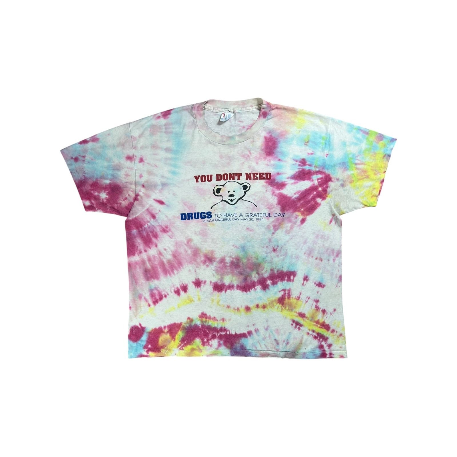 Grateful Dead X Vintage Vintage 1994 Grateful Dead You Don T Need Drugs Band Tee Hoodie, Sweatshirt | FlexRushtees.com