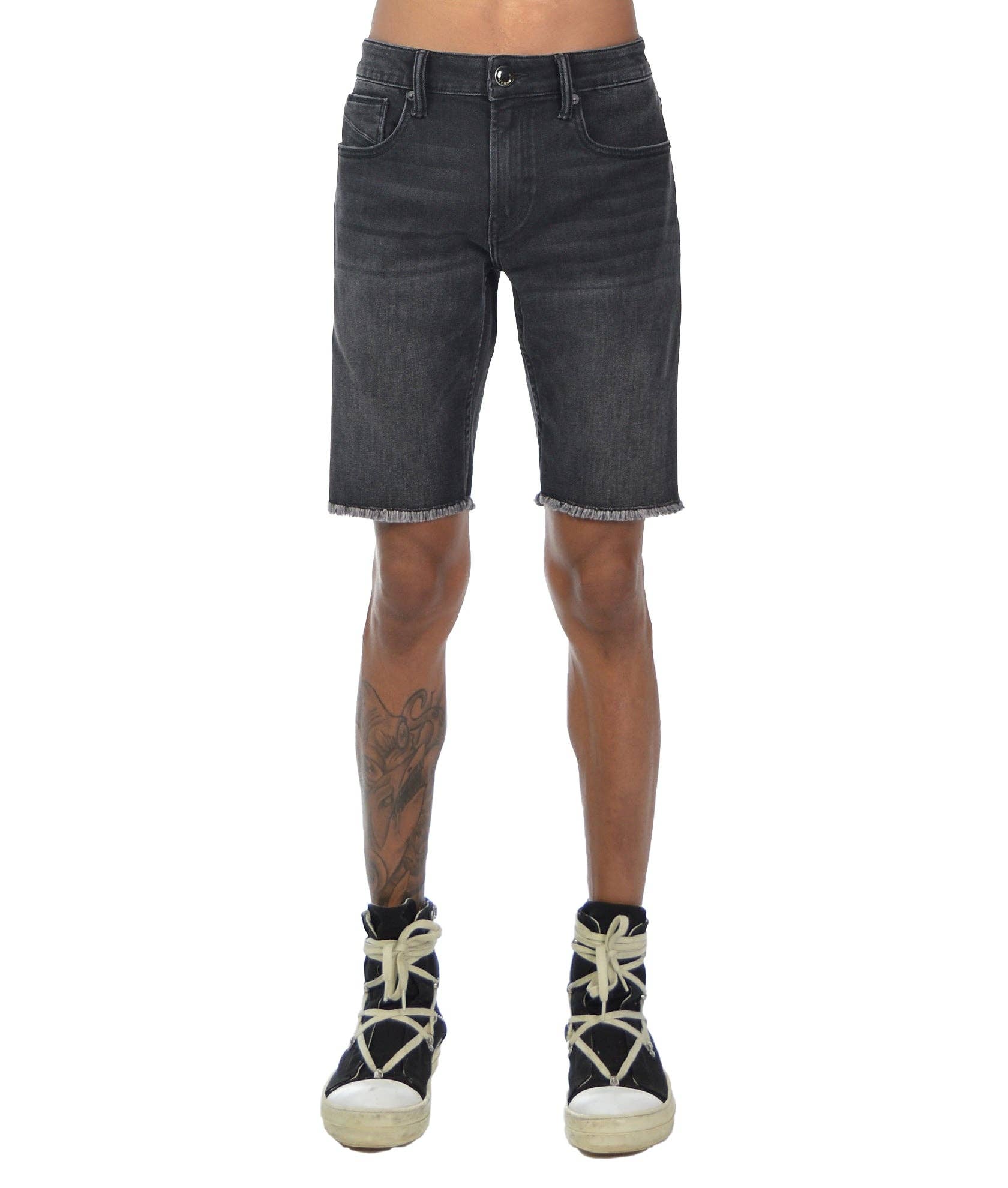 Mero Slim Short Stretch in Black
