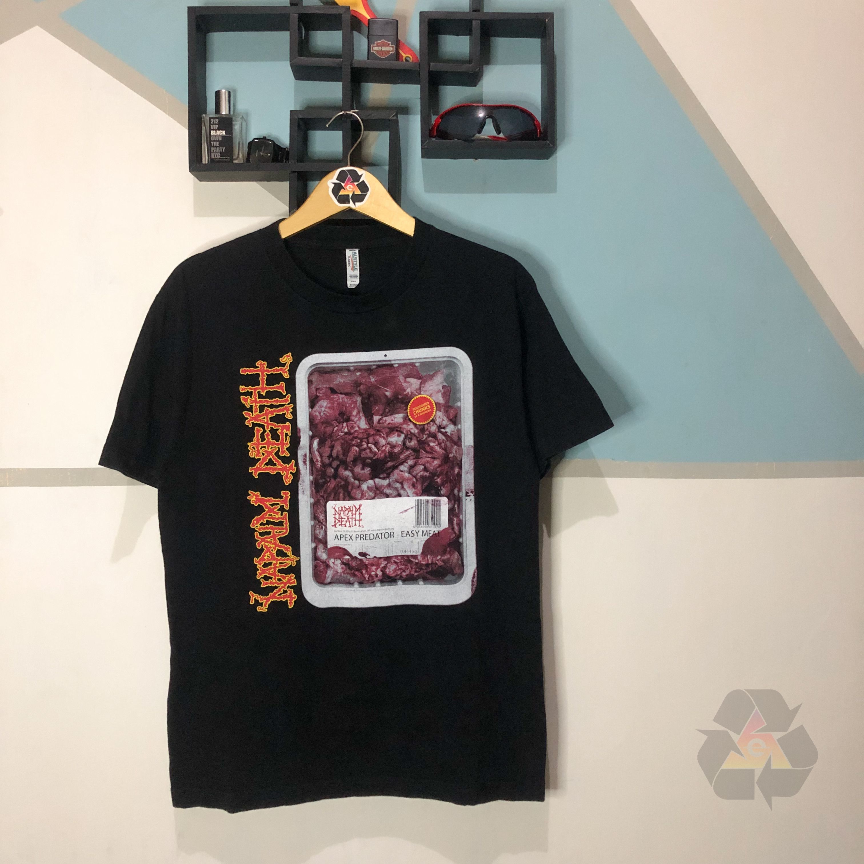 Band Tees Vintage Napalm Death Band Apex Predator Rare T Shirt Hoodie, Sweatshirt | FlexRushtees.com