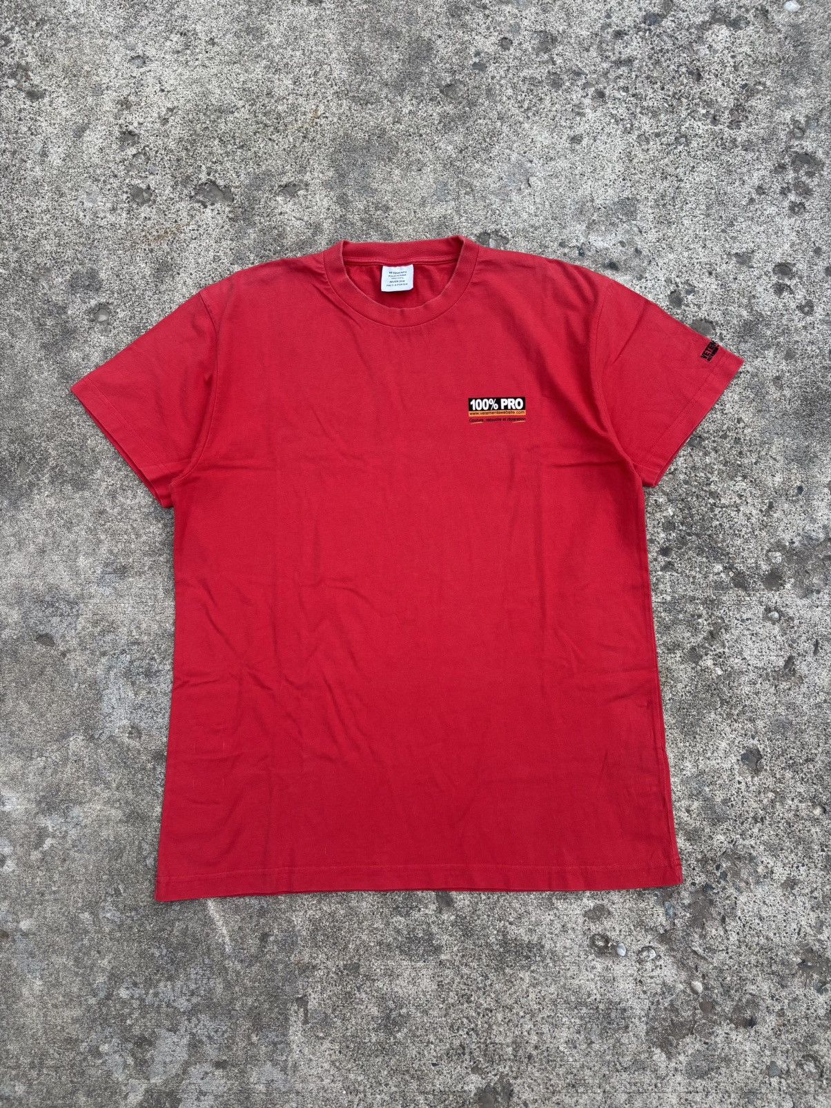 Vetements 100 Pro 2018 Demna Era Red T Shirt Hoodie, Sweatshirt | FlexRushtees.com