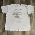 Vintage 1990s Leonardo Da Vinci La Macchina Volante Art Tee Hoodie, Sweatshirt | FlexRushtees.com