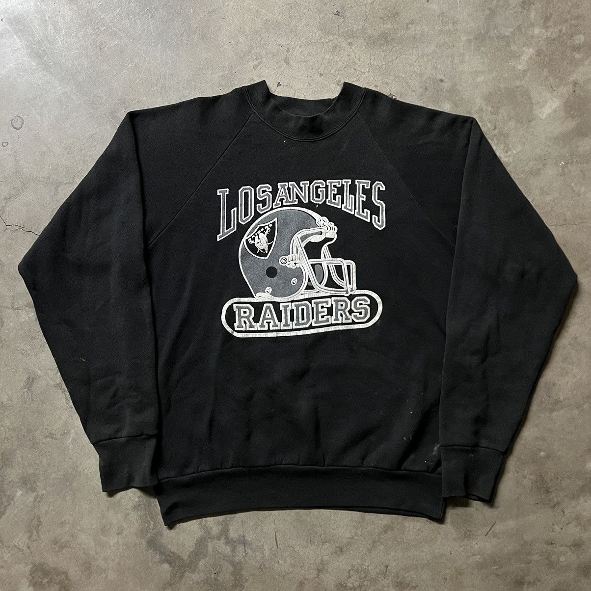 Vintage 80 S Los Angeles Raiders Logo Crewneck Sweater T-Shirts, Hoodie, Sweatshirt | FlexRushtees.com