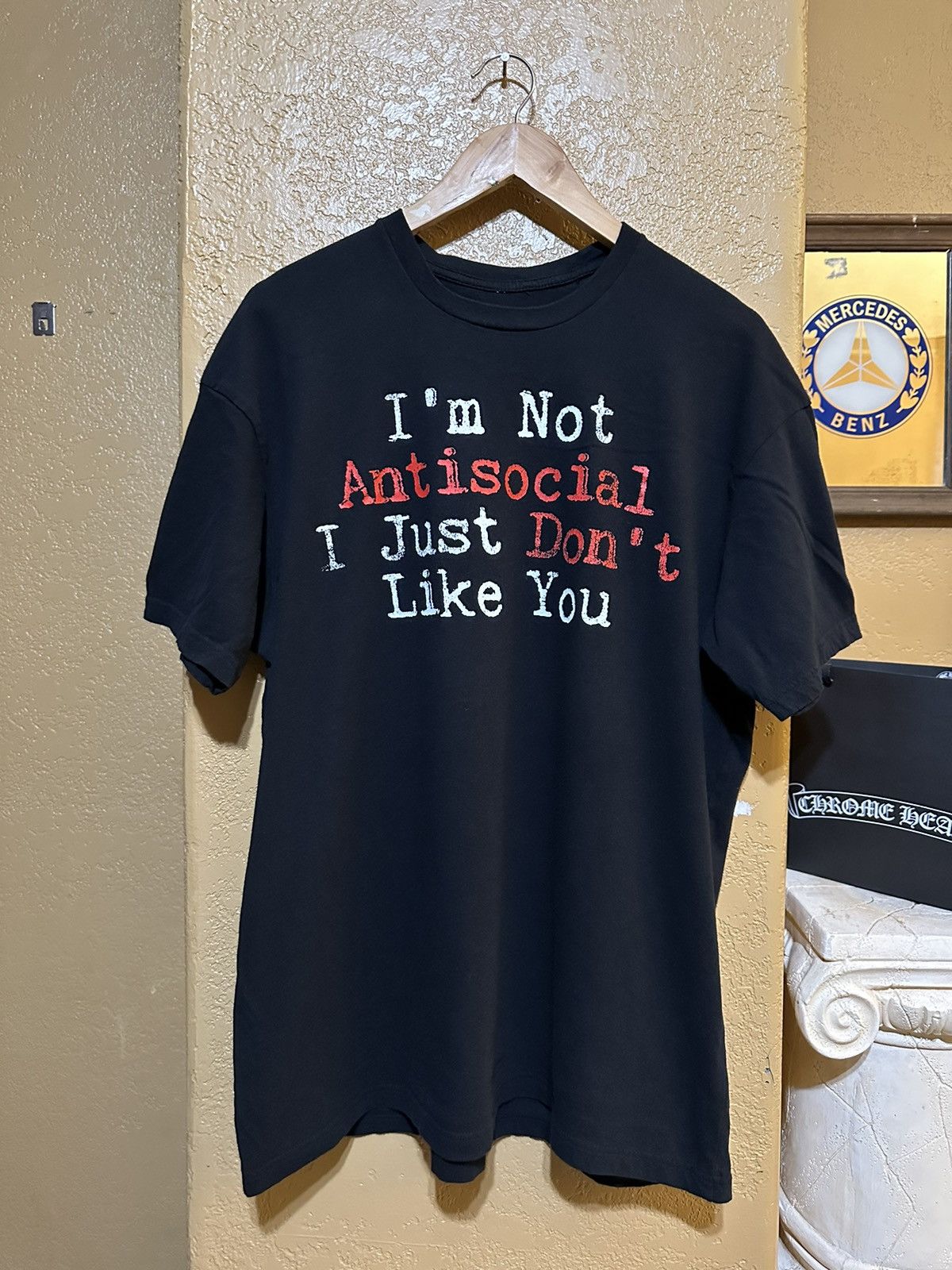 Vintage I M Not Antisocial Humor Tee Xl Funny Y2k Hoodie, Sweatshirt | FlexRushtees.com