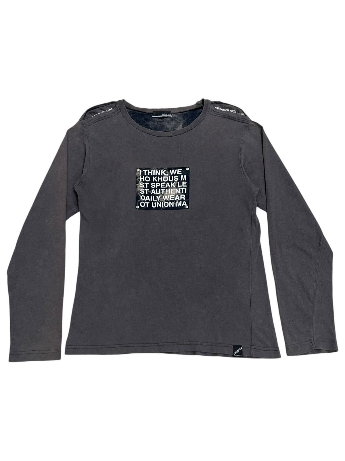 The Attic In The Attic Poem Blood Square Bleached Idiom Y2k Maison T-Shirts, Hoodie, Sweatshirt | FlexRushtees.com